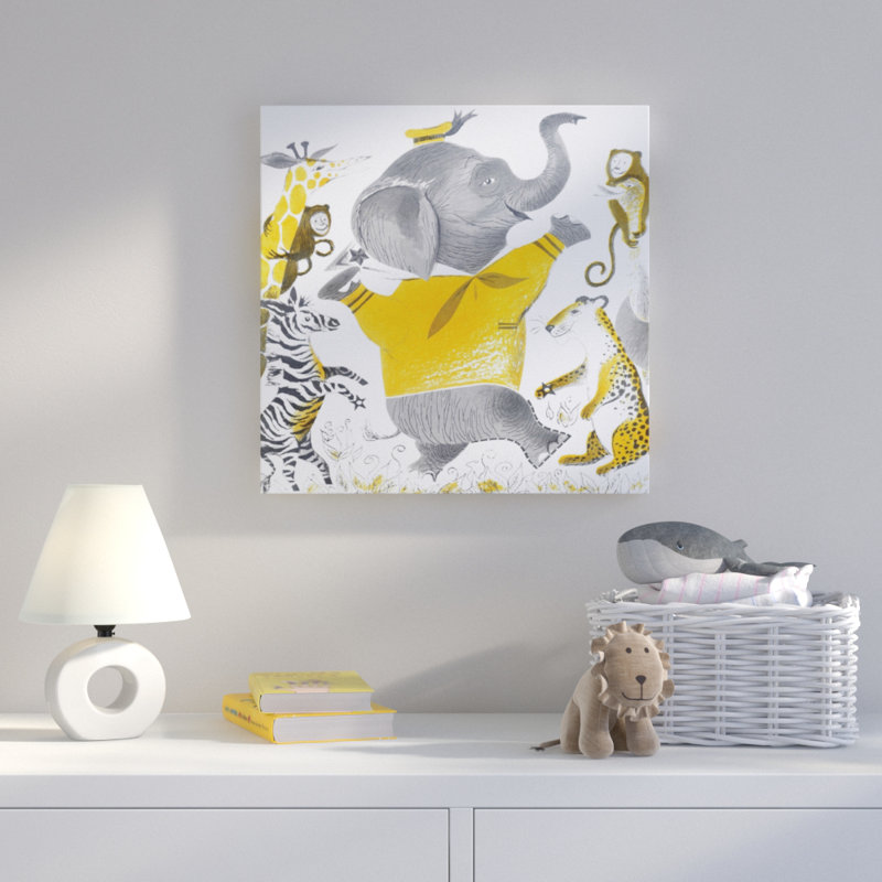 Wild Animals - Wrapped Canvas Print, 45cm H x 45cm W x 2cm D
