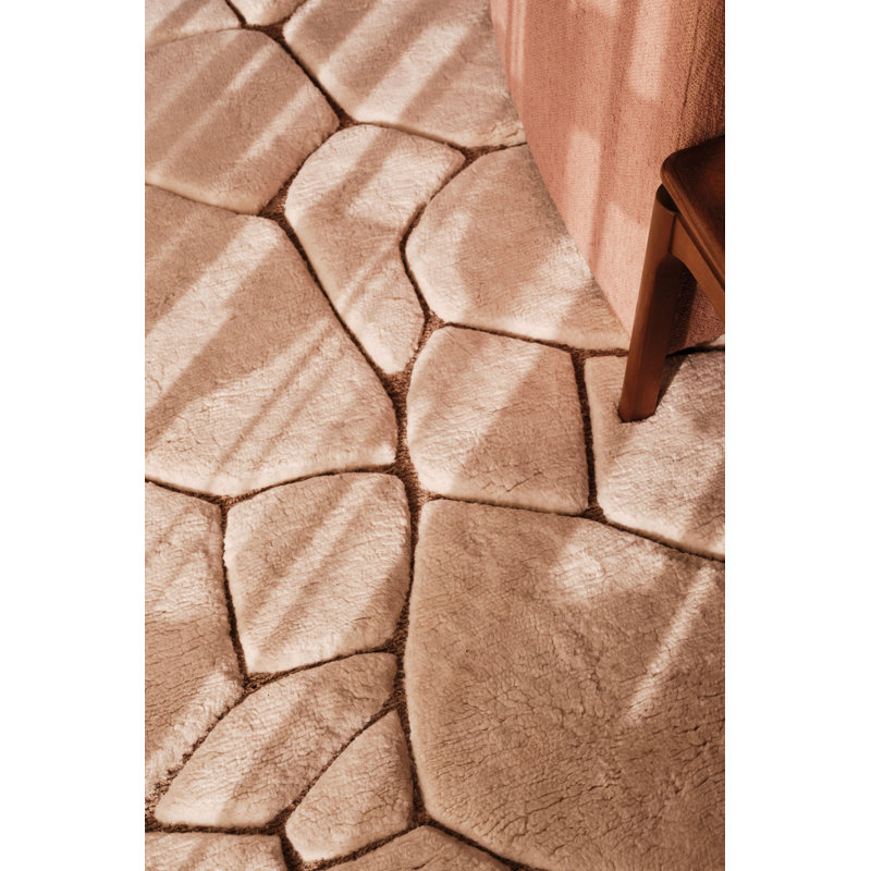 Crackle Natural Area Rug, Rectangle 4' x 6'