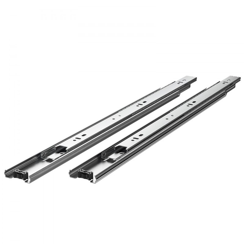 Drawer Cabinet Slides Side Mount 100 LB Load Replacement, 4.6cm H x 45cm W x 1.3cm D