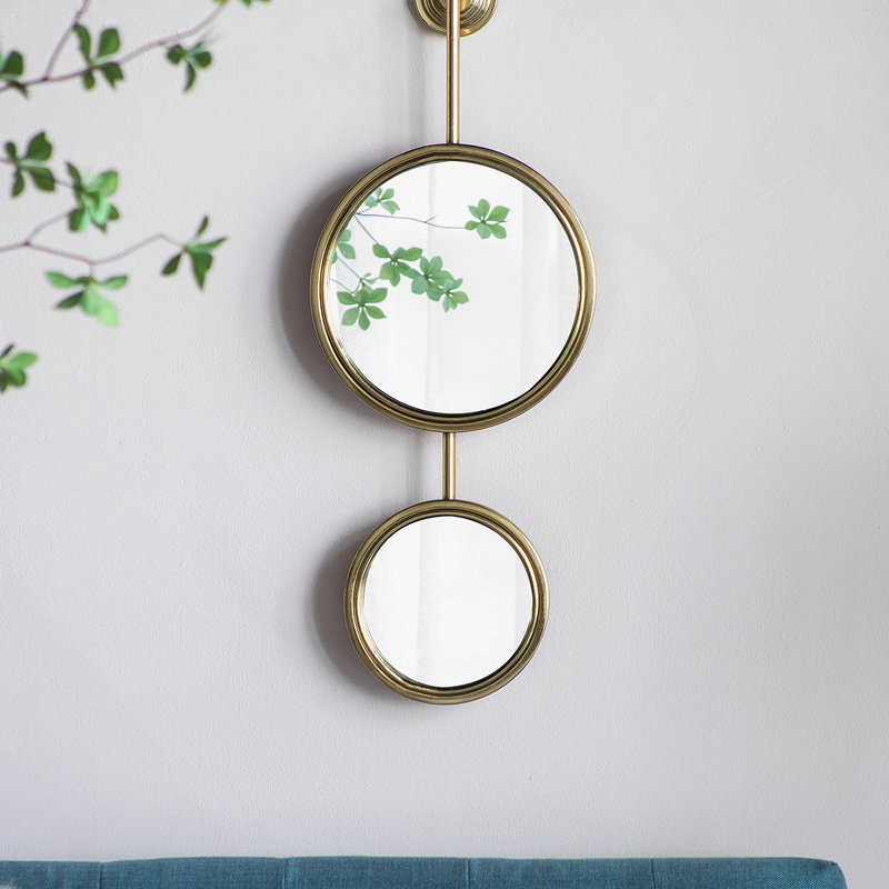 Miroir rond en fer