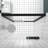 Double Sliding Shower Enclosure With Thickened Aluminium Frame, 6mm Tempered Glass, Waterproof Design, - Rust Handle For Bathroom