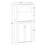 Bristol Two-door Tall Cabinet With Open Shelves - White