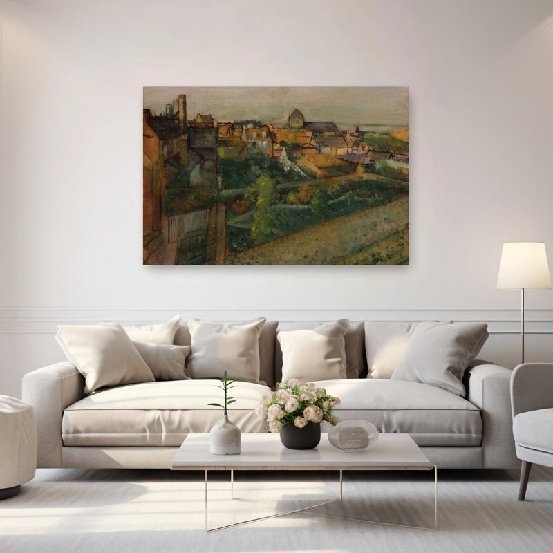 View Of Saint-Valéry-Sur-Somme, 1896-98 Impressionist Abstract Contemporary Coastal Landscape Wall Art Print