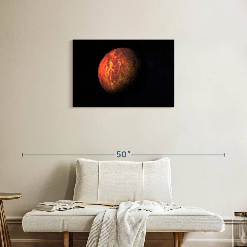 Oberle Planet Mars, 20" H x 30" W