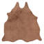 Tapis en cuir de vache suède brun clair