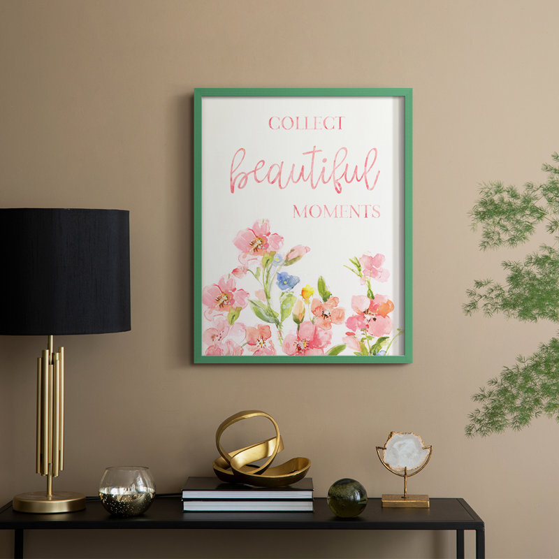 «Beautiful Moments», reproduction encadrée - bois massif, H 21 po x l 17 po, Vert