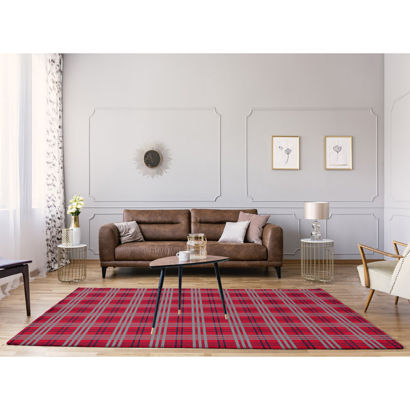 Tapis rouge à carreaux, Rectangle 8 pi x 10 pi