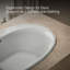 Baignoire encastrée ovale avec surface chauffante-36664297