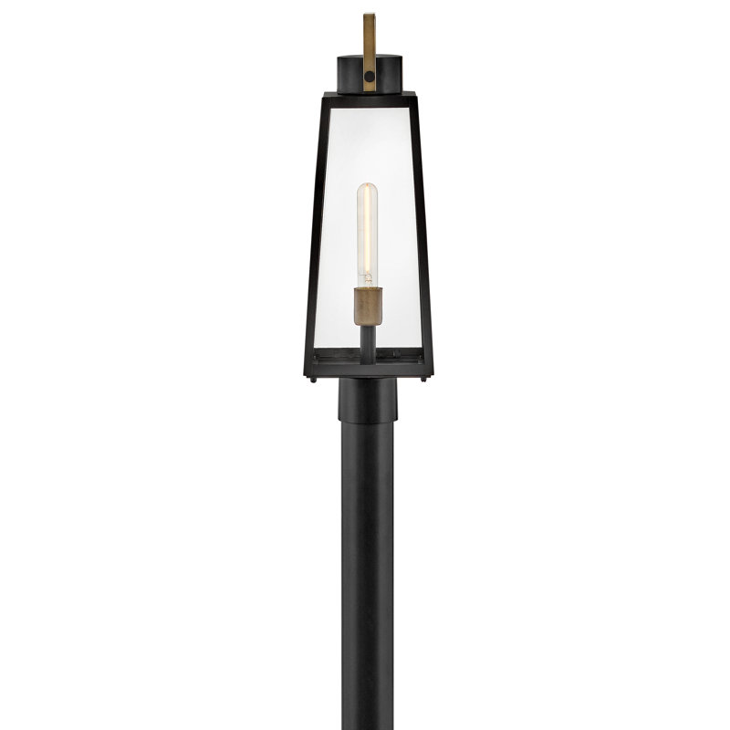 Lark Hugh Post Mount Lantern, Black
