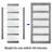 Tempered Frosted Glass Barn Door with Installation Hardware Kit and Handle, Wood Sliding Barn Door-87459510-87459509