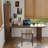 Walnut Curved Solid Wood desk-108687337-108687338