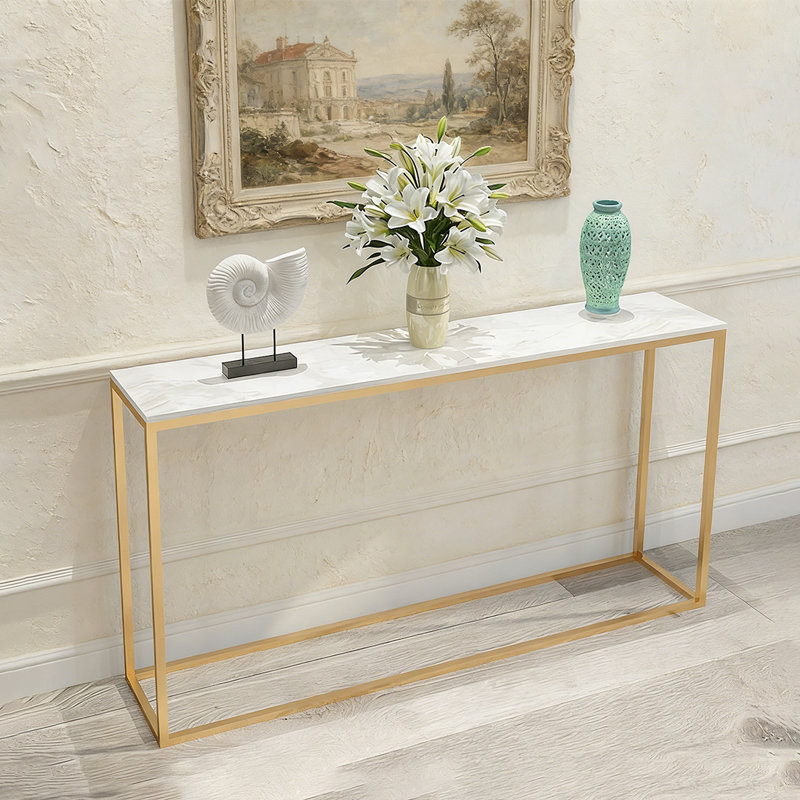 Console simple et moderne avec rangement, H 31,5 po x l 51,18 po x P 11,81 po