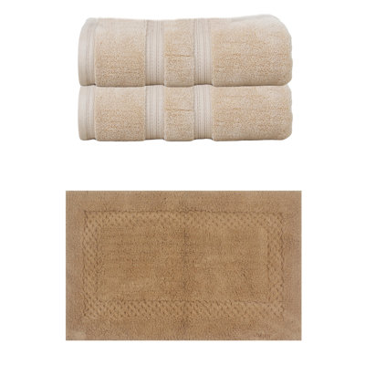 Ensemble de serviettes de bain et tapis de bain Bublitz Classy
