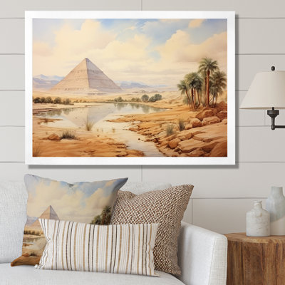 Ancienne pyramide égyptienne, art mural