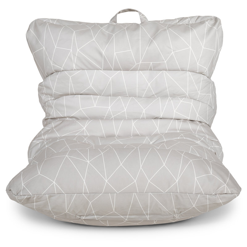 Big Joe Roma Bean Bag Lounger, Moonstone Tessellation