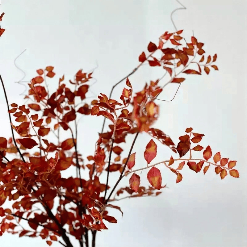 Branche de feuille d'automne Airy - 38 po, Autumn Red, [A] 1 Stem