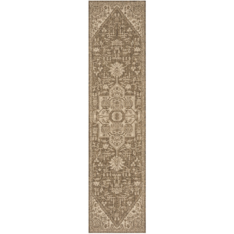 Donivin Performance Oriental Indoor/Outdoor Area Rug, Runner 2'2" x 8'