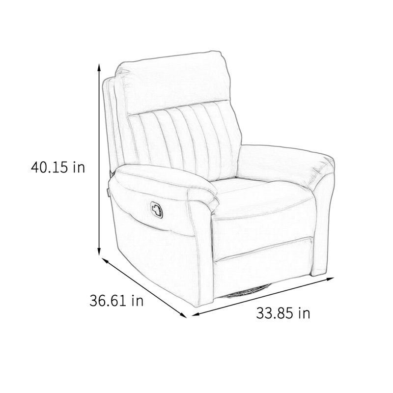Fauteuil inclinable simple, Orange
