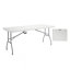 Table pliante en granit blanc Techni Home 6 pi avec poignée facile à transporter