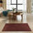 Templos Furnish My Place Modern Plush Pet and Kids Friendly Solid Color Area Rug in Chocolate Set Of 3, Stain & Fade Resistance, Perfect for Living Room, Dining Room, Bedroom, Playroom and Kidsroom, Event, Wedding Rug-483961551
