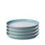 Denby Azure Haze Coupe Set Of 4 Salad Plates