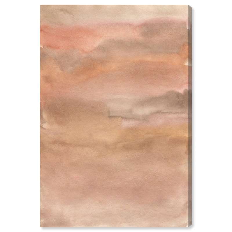 Sienna Pigments Blend Boho Abstract Canvas Wall Art, 16" x 24"