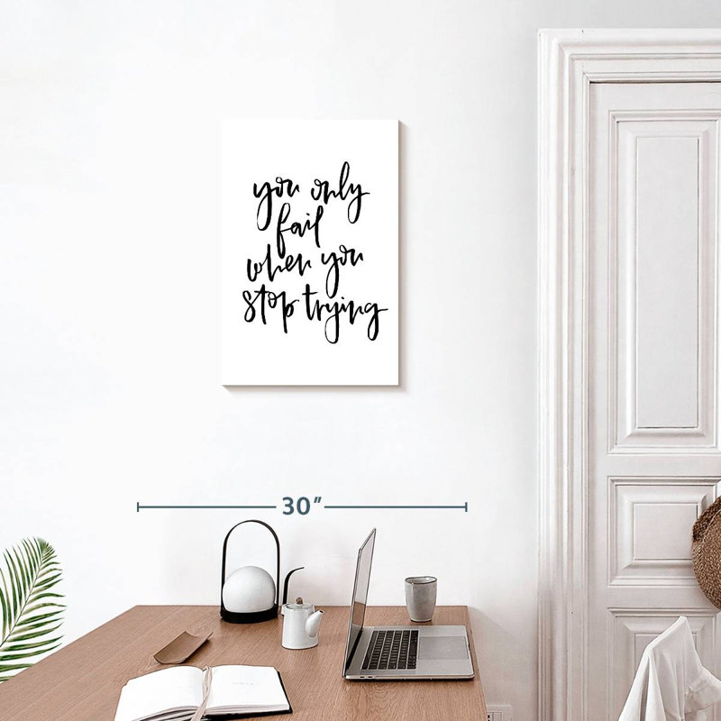 You Only Fail, 24" H x 16" W