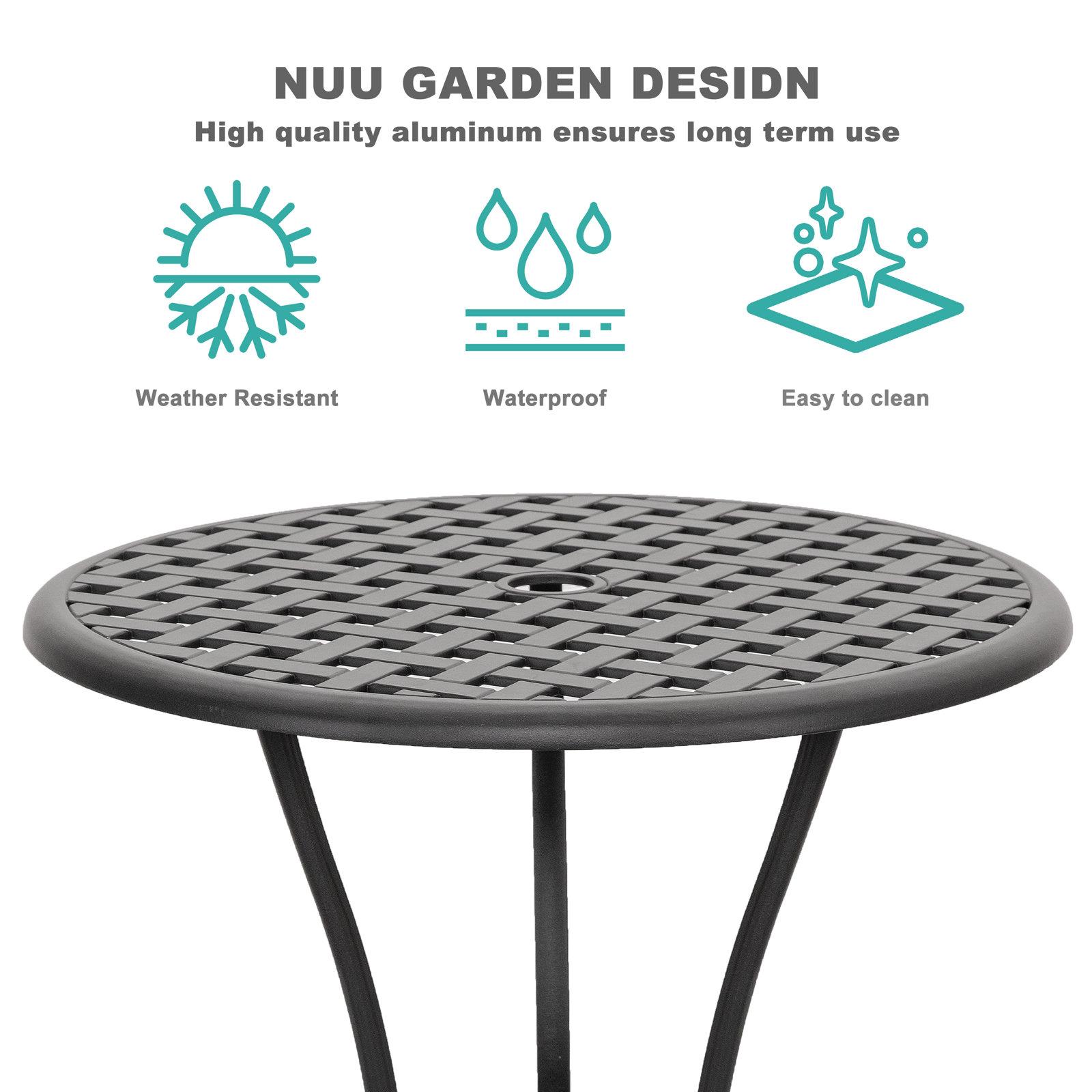 Aatifa 24'' Round 2-Person Bistro Set, Yes