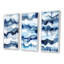 «Abstract Classic Blue Waves», 3 pièces sur toile-778961328-778961335