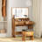 Baelyn Vanity Makeup Set, Vanities Desk with Drawer and Lighted Mirror-1358968670