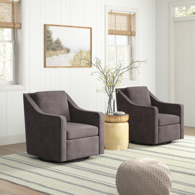 Bronnen Upholstered Swivel Armchair