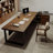 + L-Shaped Solid Wood+Iron desks-108353206