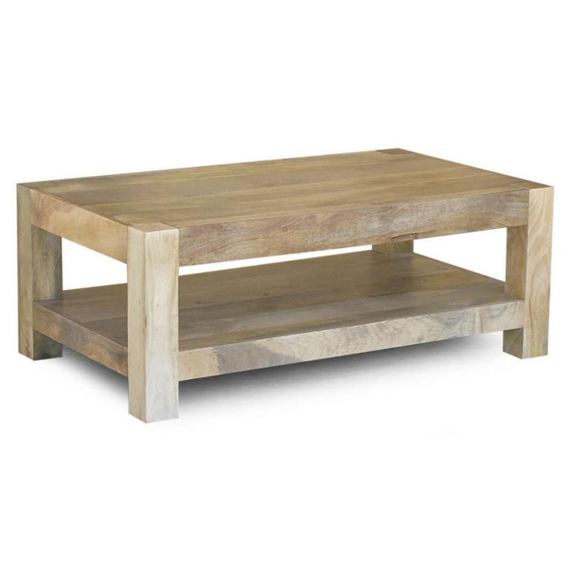 Donoghue Solid Wood Four Leg Coffee Table, Mango Natural