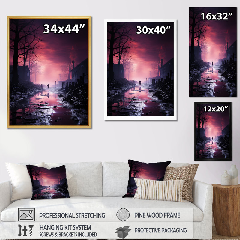 Nightly Silent Workshops Factory - Impression, Cadre simple noir, H 32 po x l 16 po x P 1 po