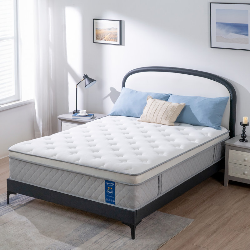 Plush Cooling Gel Memory Foam Hybrid Mattress in a Box, OEKO-TEX® Certified, King, 12"