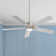 54" 5 - Blade LED Standard Ceiling Fan with Remote Control and Light Kit Included