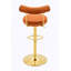 Chaise de bar rembourrée pivotante réglable-145691