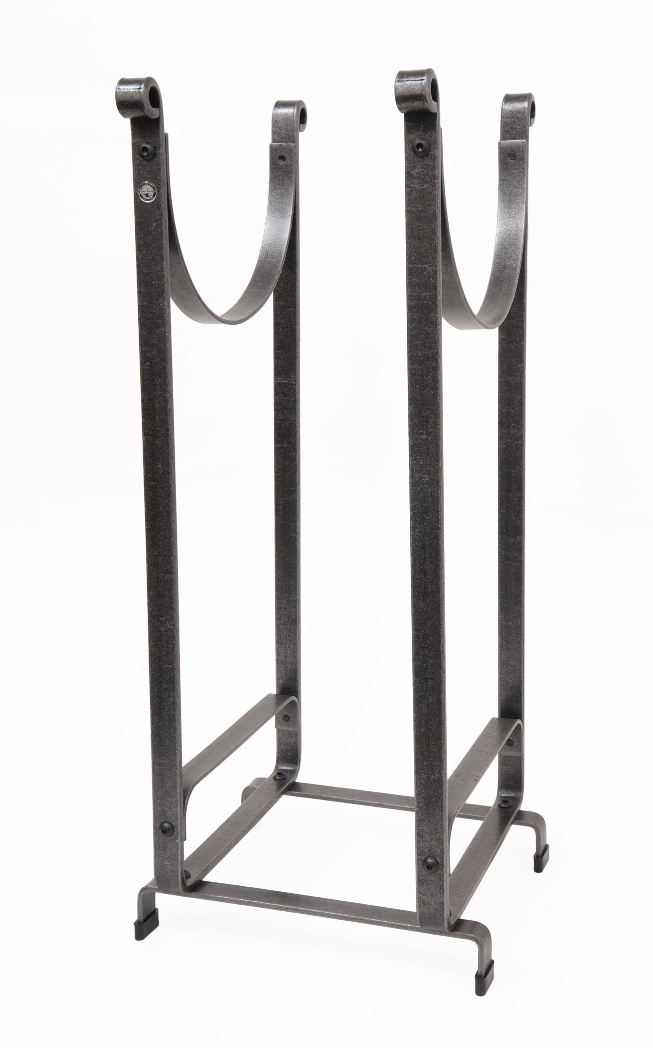 Enclume Complete Hearth Log Rack Wth Freplace Tools, Hammered Steel
