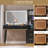 Lilliani Large Vanity, Make up Vanity wirh Drawers & Adjustable Light, Black-1165588232