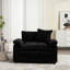 Fauteuil d'appoint moderne avec repose-pieds en chenille moderne-846004394
