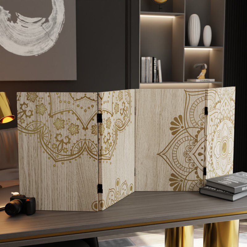 Cloison pliante Fellman Mandala, 2 pieds de haut