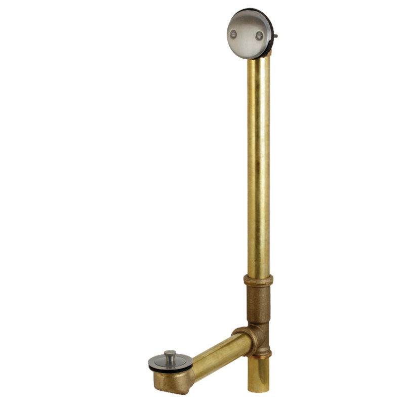 Kingston Brass Made To Match 23-Inch Brass Lift and Turn Tub Waste and Overflow, Antique Brass