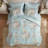 5 Piece Vin -inspired Collection floral print,Soft Blue