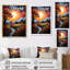 «Sunset over Forest Lake», reproduction sur toile-1085654127-1085654132