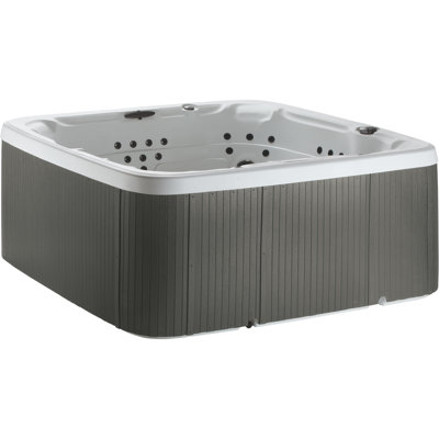 Lifesmart Spas LS700DX 230 Volt 7-Person 90-Jet Square Hot Tub with Ozonator -  Lifesmart Spas and Saunas, 401431510200.22