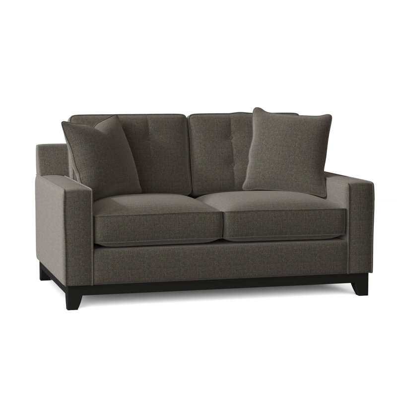 Carollton Upholstered 62'' Loveseat, Vibe Smokey Chenille