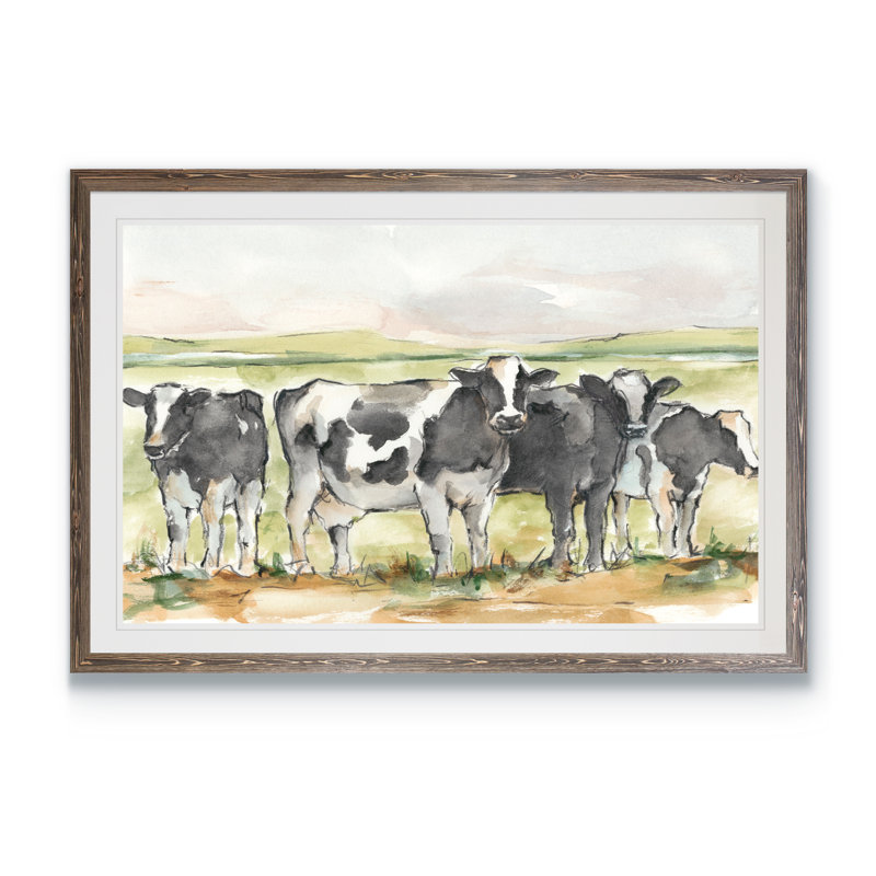"field days i" par paul cezanne-image-cadre de reproduction d’art sur papier, Encadré à imprimé moka