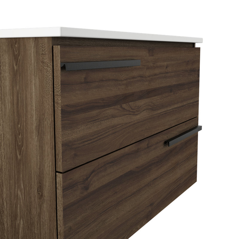 Ensemble de meuble-lavabo simple 48 po, Noyer foncé