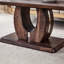 Table basse rectangulaire en bois aggloméré à texture moderne et minimaliste