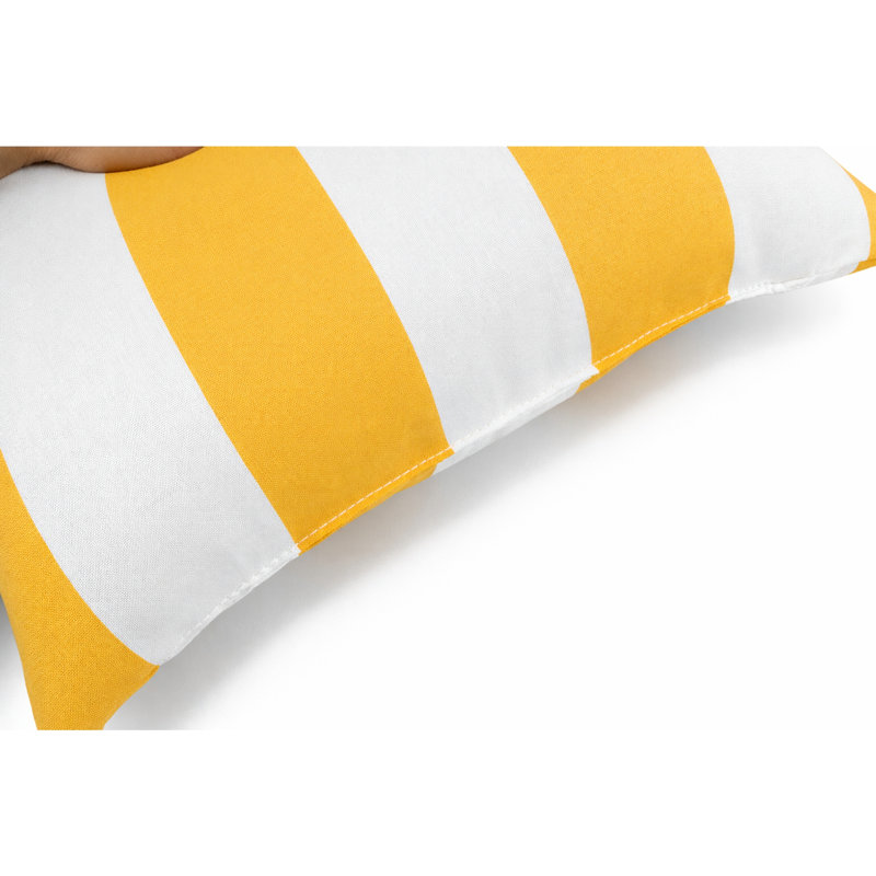 Coussins d'extérieur, Yellow/White Striped 8